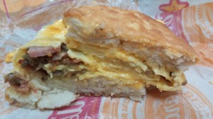 Carls Jr Double Omelet Biscuit