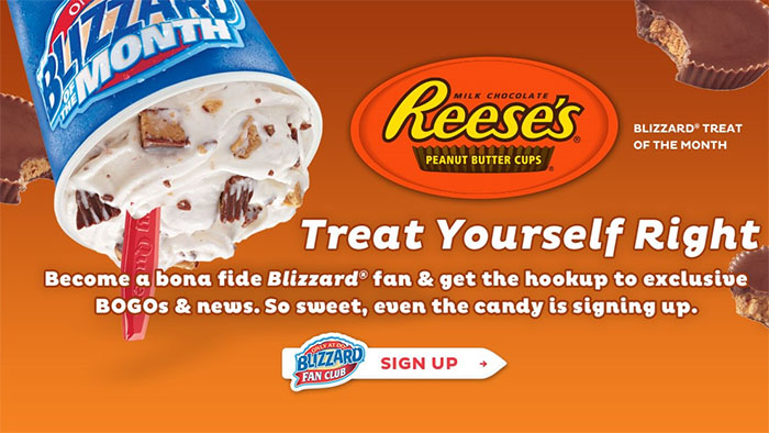 Dairy Queen November Blizzard Of The Month