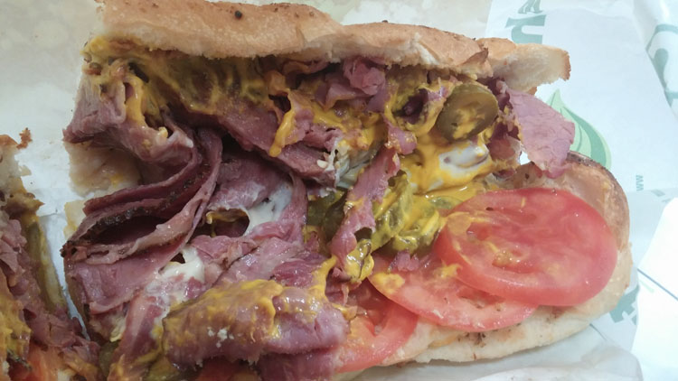 Subway Pastrami Melt