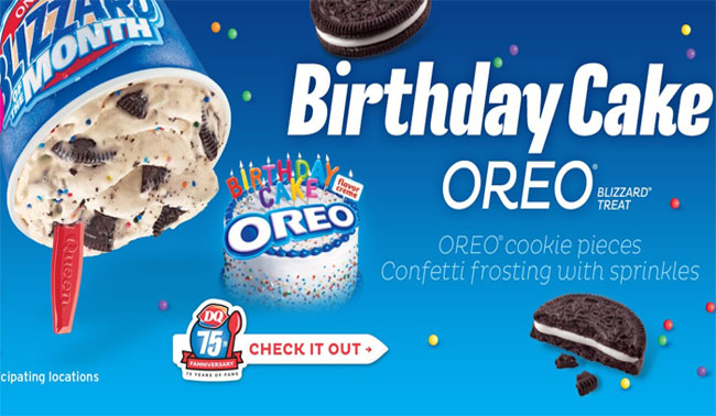 Dairy Queen Birthday Cake Oreo