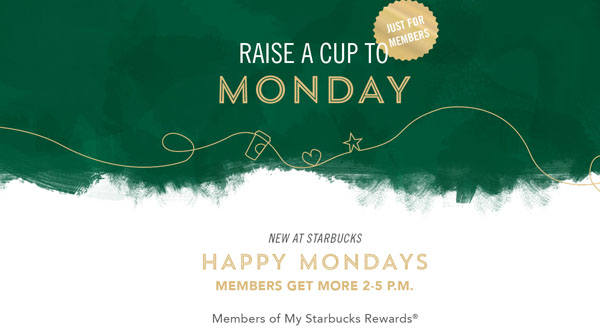 Starbucks Monday Deals