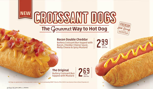 Sonic Introduces Croissant Dogs