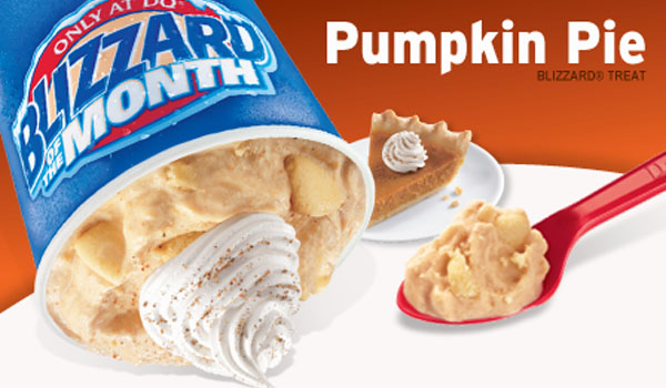 Dairy Queen Blizzard Of The Month for September 2015