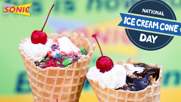 Deal: Sonic Half Priced Cones All Day Today September 23rd