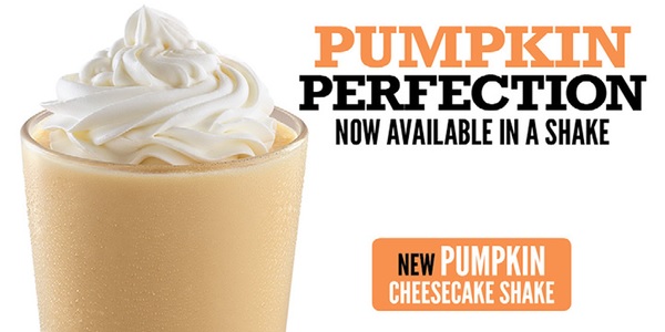 Arby’s Introduces Pumpkin Cheesecake Shake