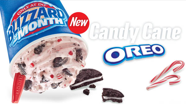 Dairy Queen Releases Candy Cane Oreo Blizzard
